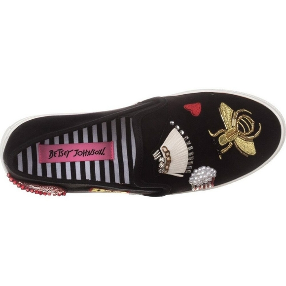 Betsey Johnson Cooper Embroidered Fashion Sneaker - Picture 3 of 16